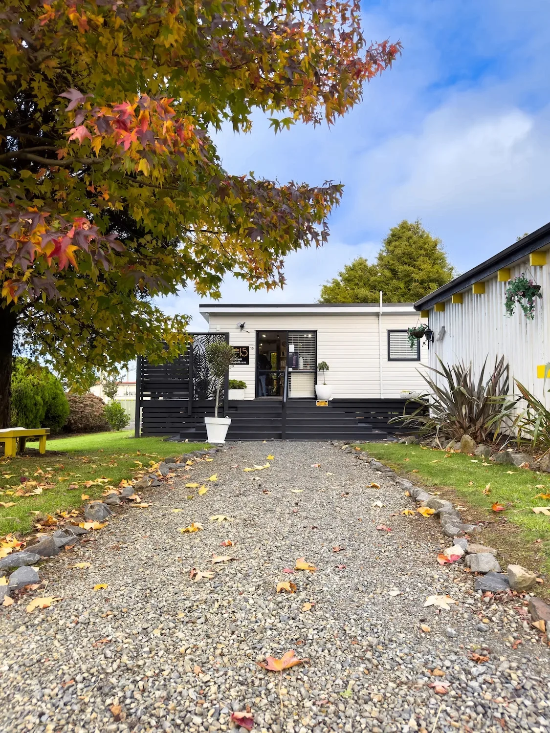 Entrance to Studio 15 Boutique Hair Studio at 15 Waipapa Loop Road, near Kerikeri