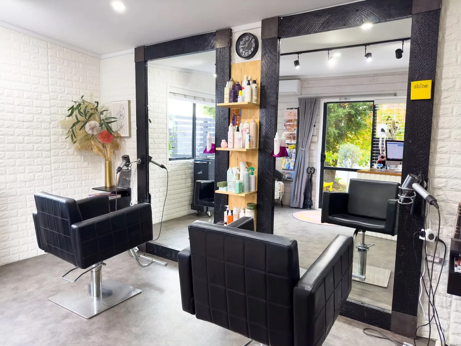 Studio 15 boutique hair salon interior in Waipapa, Northland